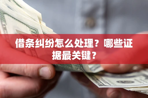 北京借条纠纷怎么处理？哪些证据最关键？