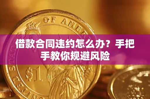 北京借款合同违约怎么办？手把手教你规避风险
