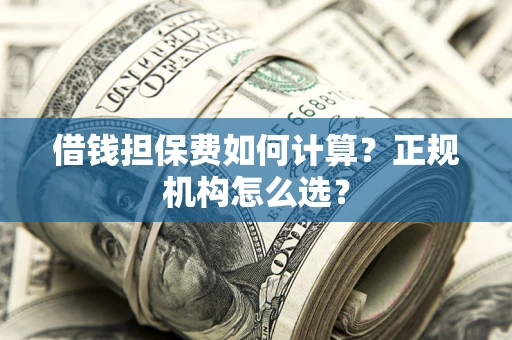 北京借钱担保费如何计算？正规机构怎么选？