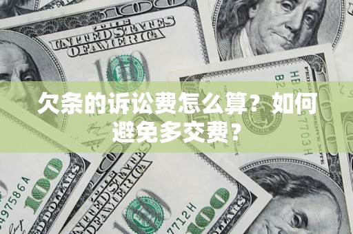 北京欠条的诉讼费怎么算？如何避免多交费？