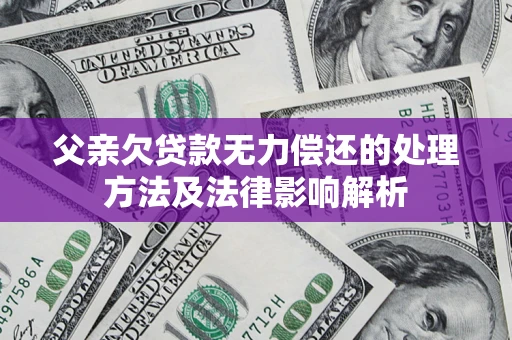 北京父亲欠贷款无力偿还的处理方法及法律影响解析