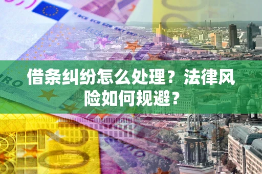 北京借条纠纷怎么处理？法律风险如何规避？