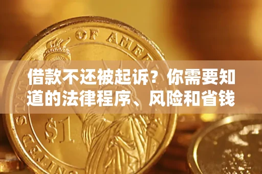 北京借款不还被起诉？你需要知道的法律程序、风险和省钱技巧